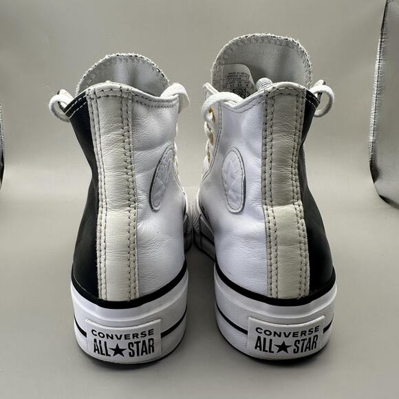 Converse Chuck Taylor All Star Lift Leather Shoes Womens Size 5.5 Yin Yang - Picture 3 of 7